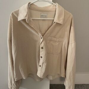 Corduroy jacket button up